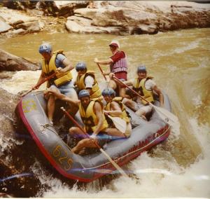 raft guiding 7 foot falls chattooga river 1980