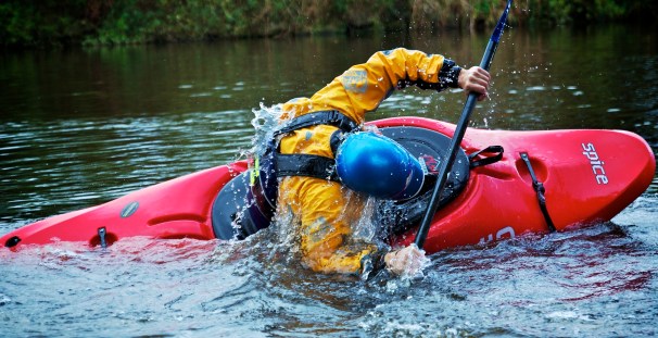 Kayak roll practice